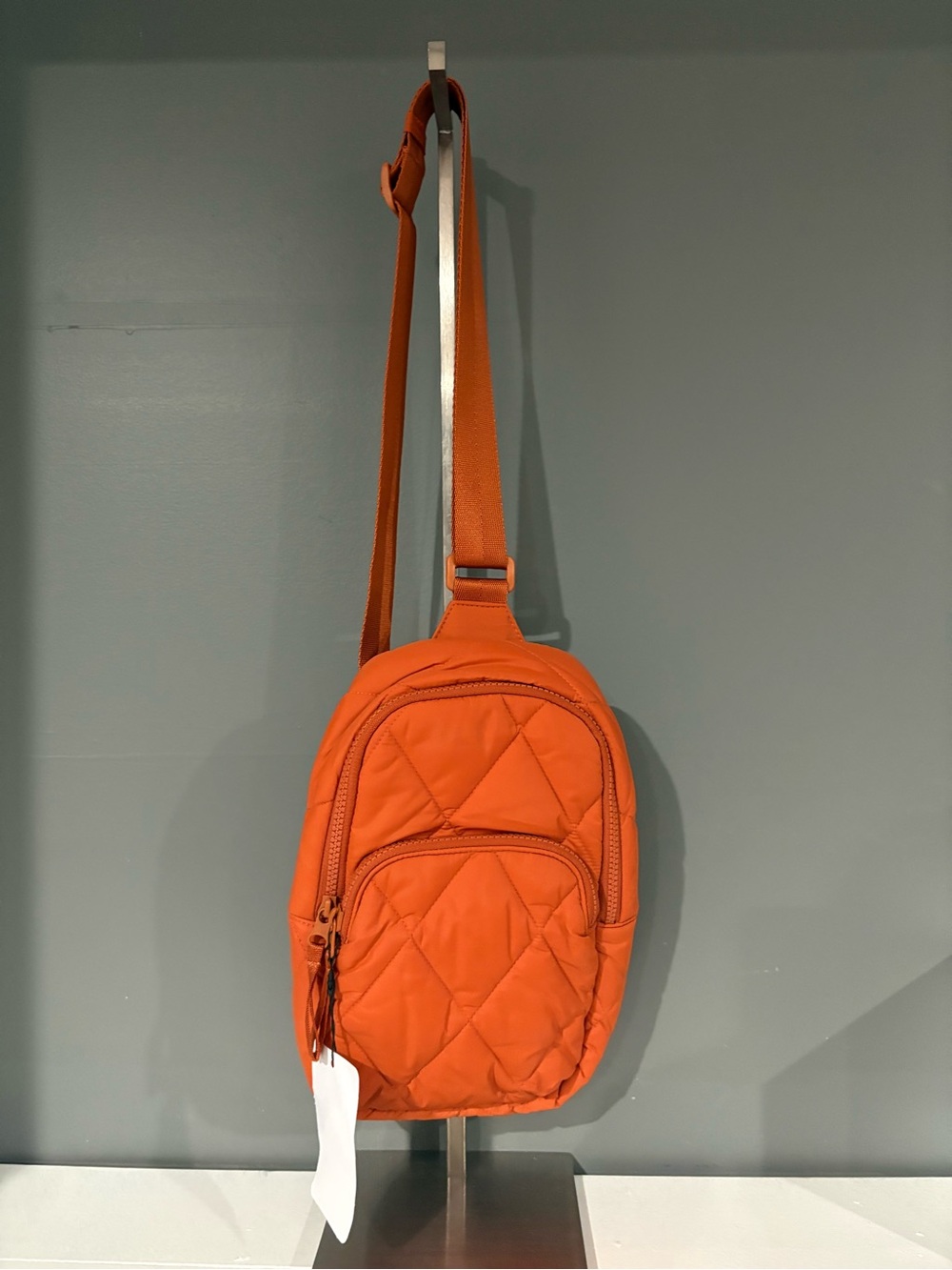 Vera Bradley Quilted Crossbody Sling Bag in Bright Orange